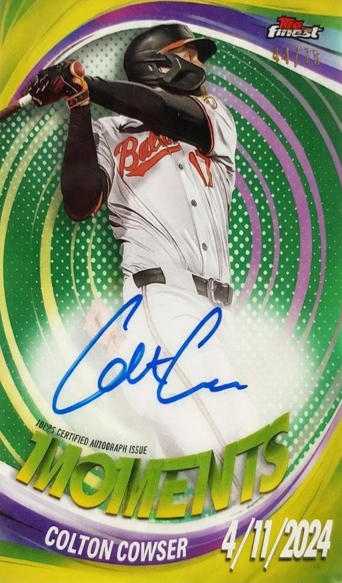 Colton Cowser 2025 topps Topps Finest