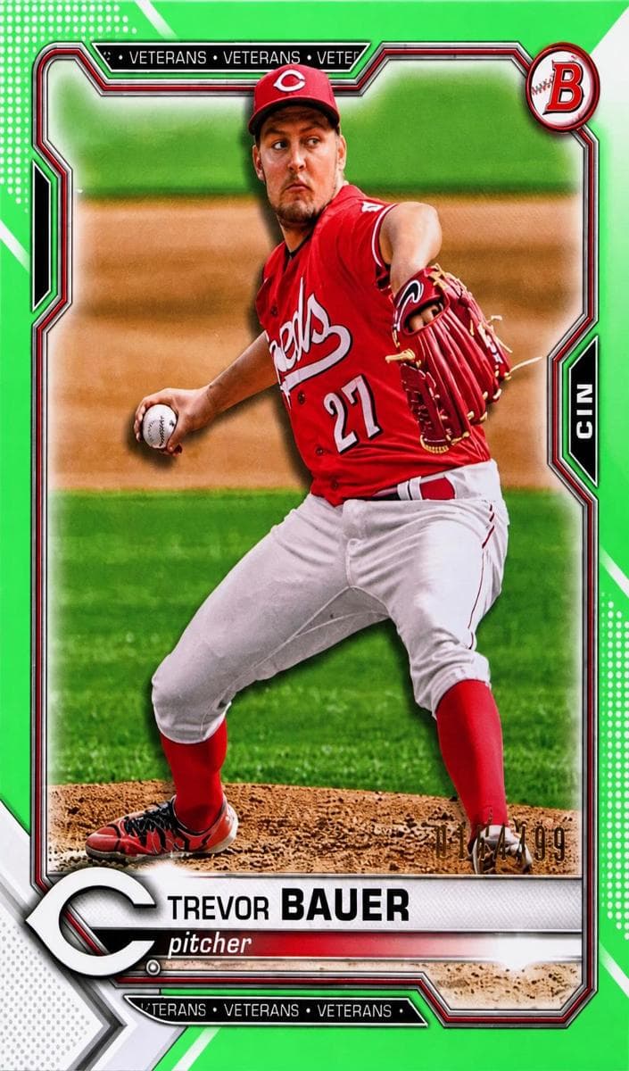 Trevor Bauer 2021 bowman Bowman