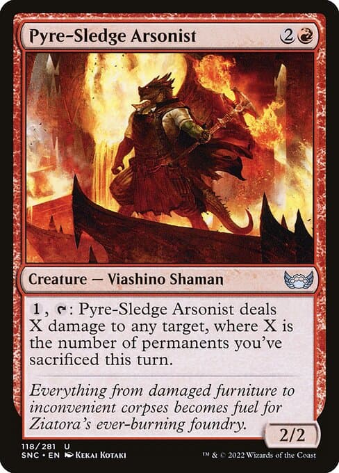 Pyre-Sledge Arsonist 2022 Magic: The Gathering Streets of New Capenna