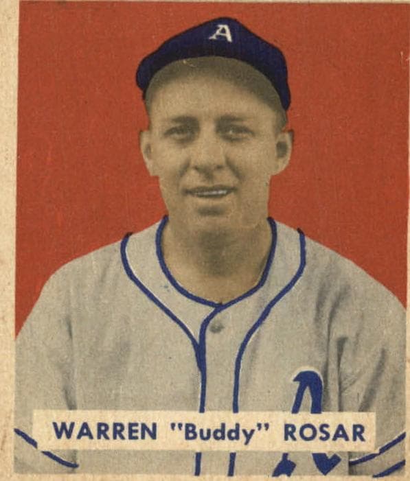 Warren "Buddy" Rosar 1949 bowman Bowman