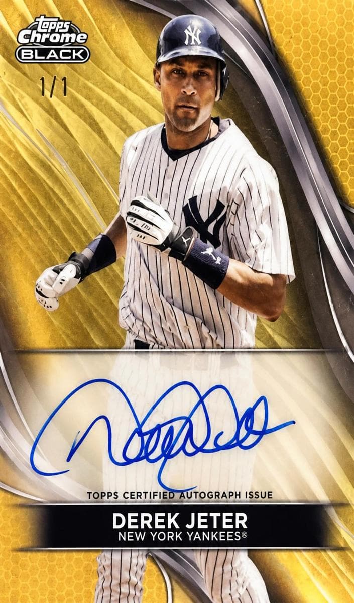 Derek Jeter 2024 topps Topps Chrome Black