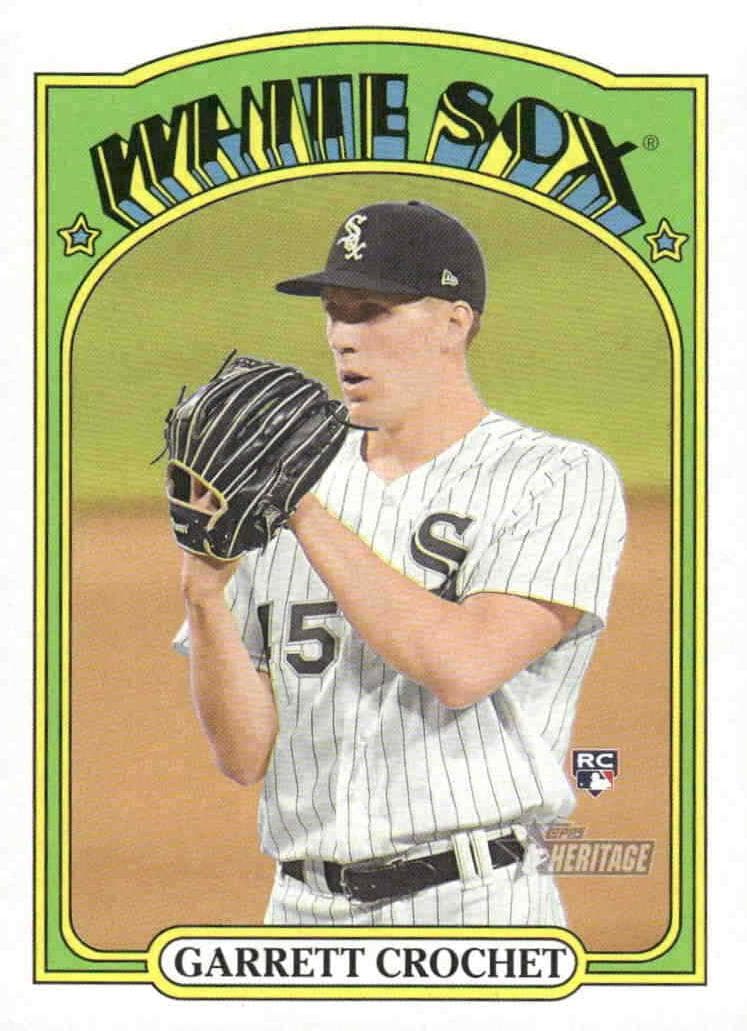 Garrett Crochet 2021 topps Topps Heritage
