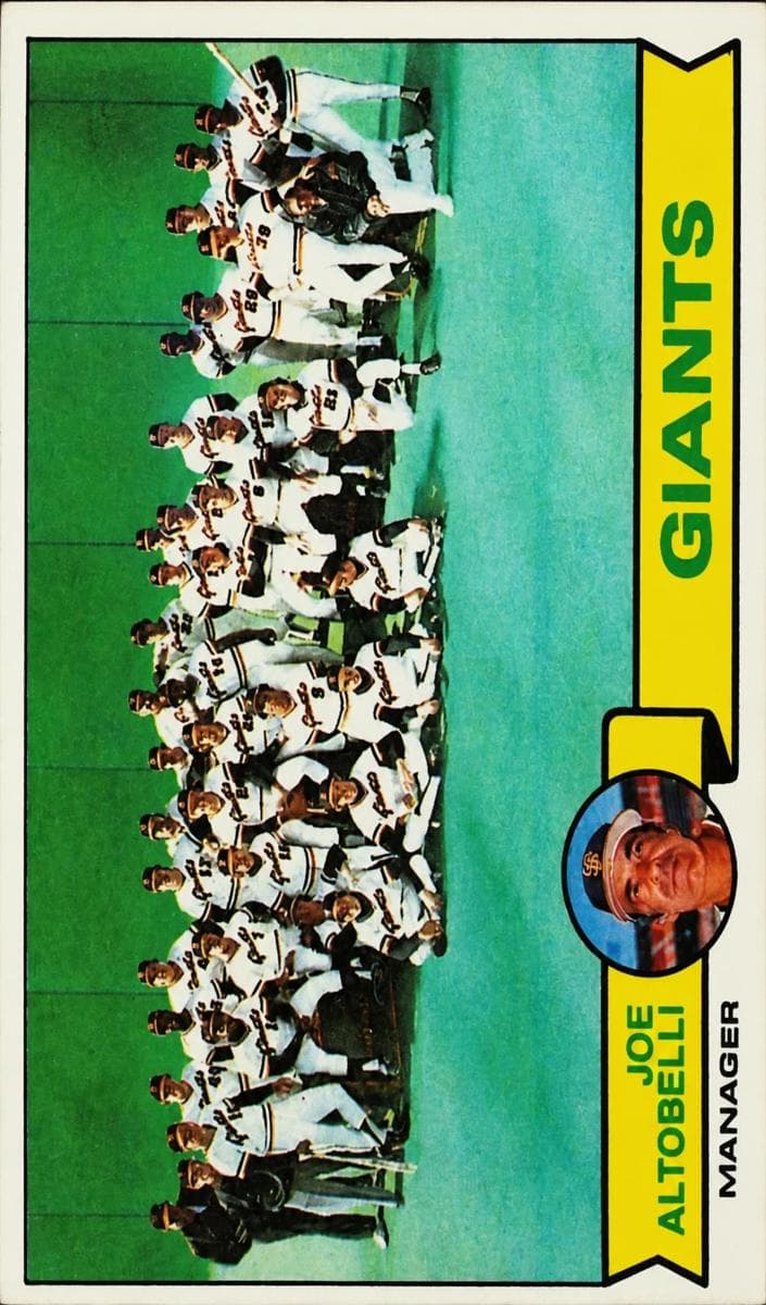 San Francisco Giants / Joe Altobelli #356