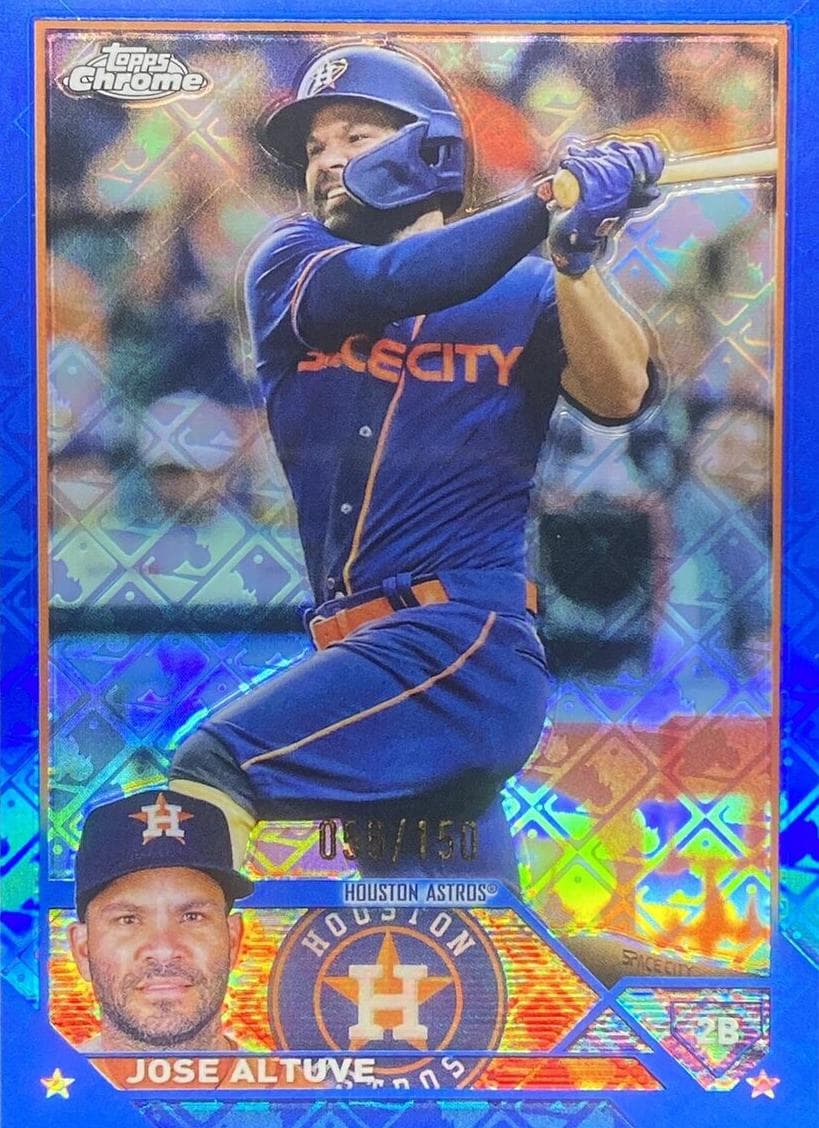 Jose Altuve 2023 topps Topps Chrome Logofractor Edition