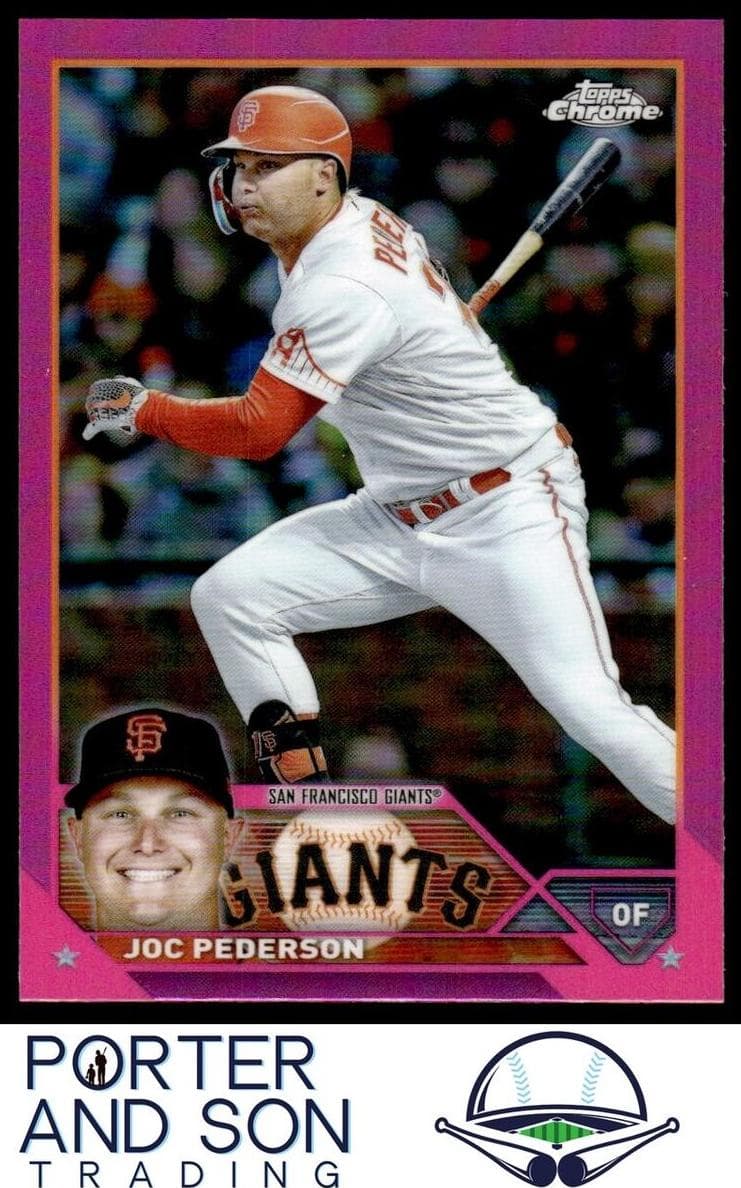 Joc Pederson 2023 topps Topps Chrome