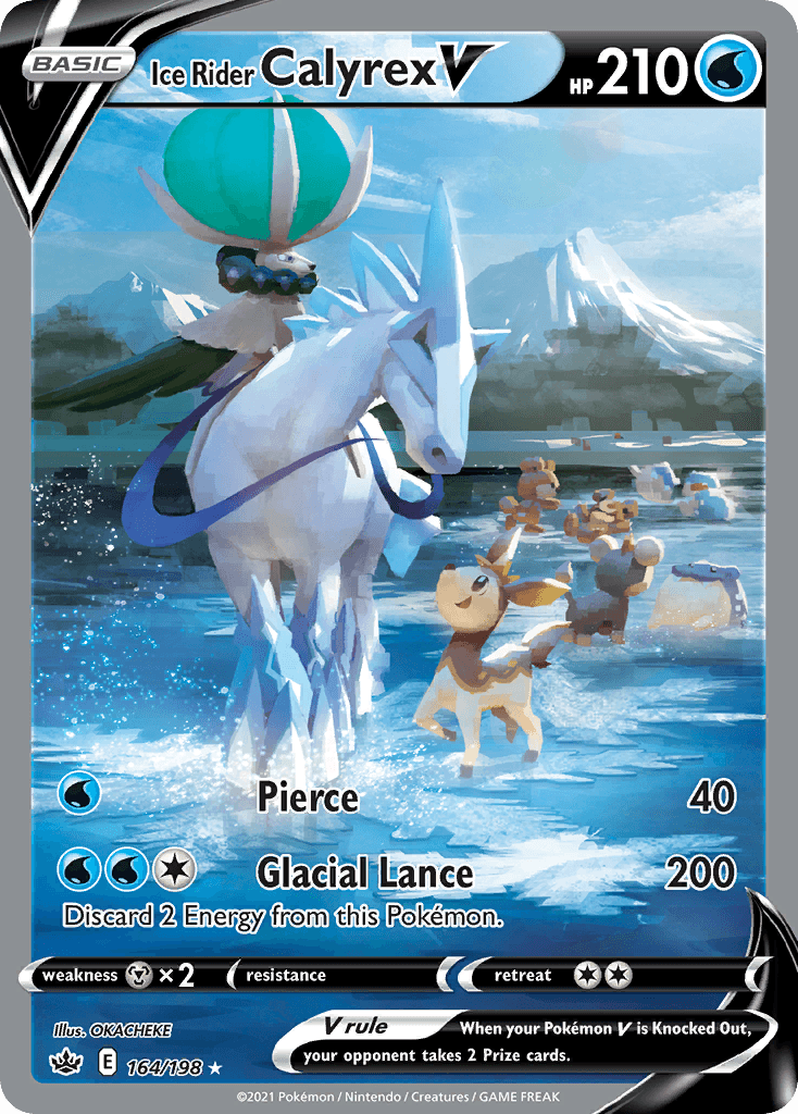 Ice Rider Calyrex V 2021 Pokemon Chilling Reign