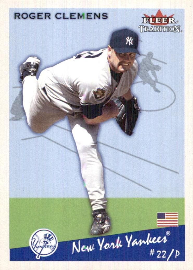 Roger Clemens 2002 fleer Tradition