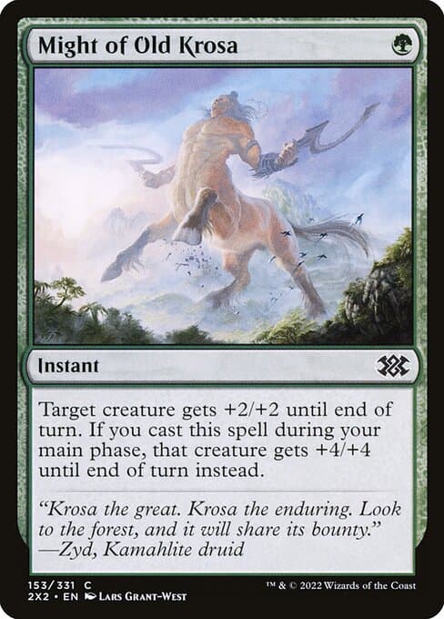 Might of Old Krosa 2022 Magic: The Gathering