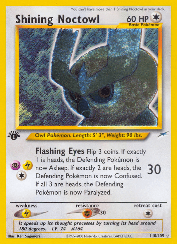 Shining Noctowl 2002 Pokemon Neo Destiny