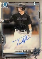 Tanner Allen trading card