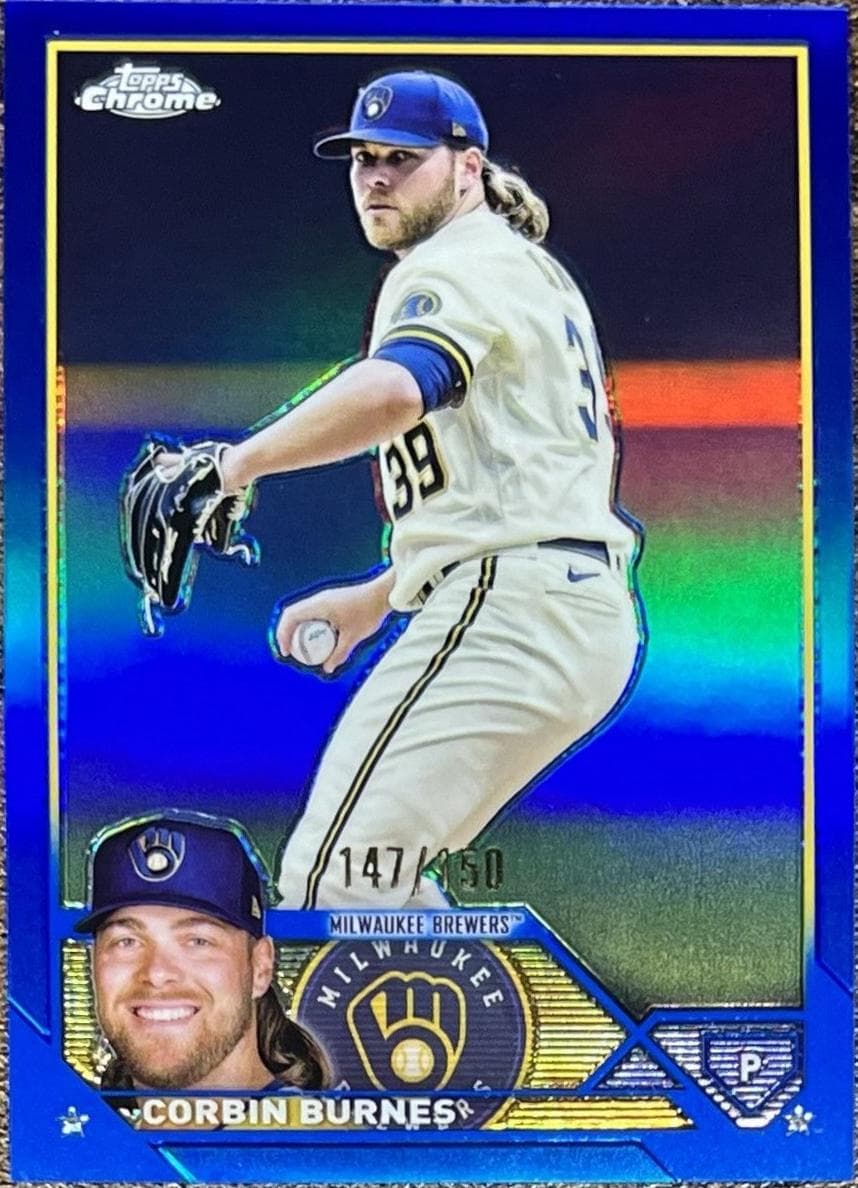 Corbin Burnes 2023 topps Topps Chrome