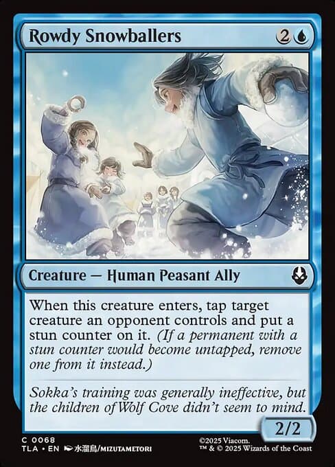 Rowdy Snowballers 2025 Magic: The Gathering Avatar: The Last Airbender
