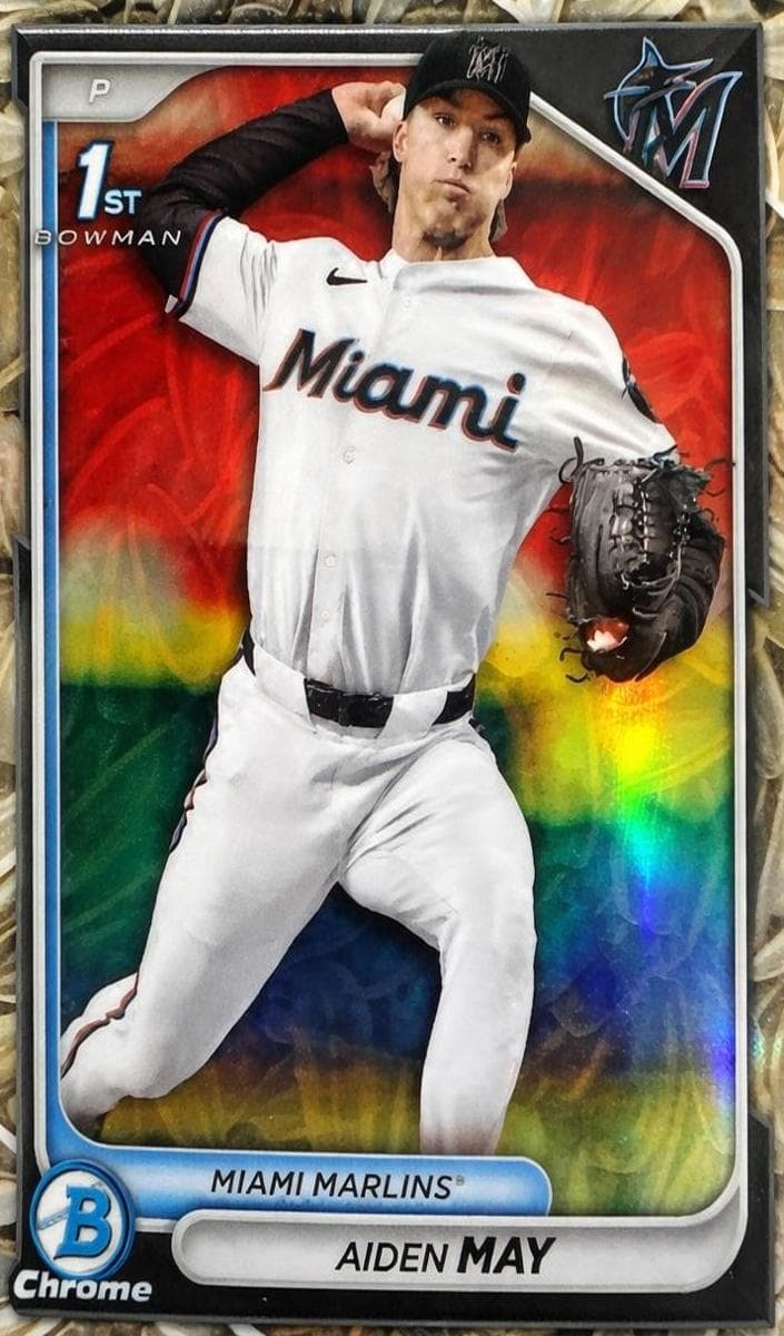 Aiden May trading card