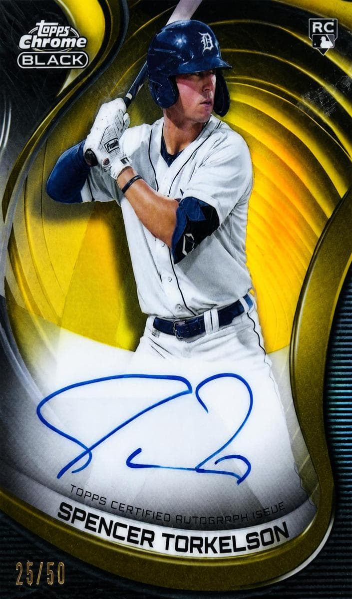 Spencer Torkelson 2022 topps Topps Chrome Black
