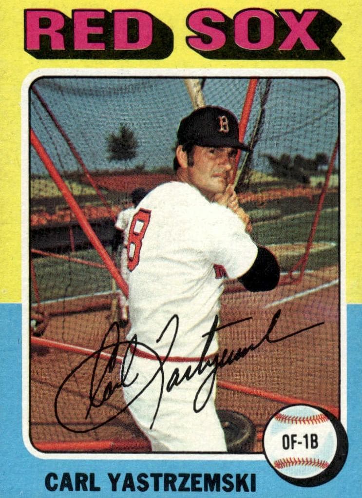 Carl Yastrzemski 1975 topps Topps