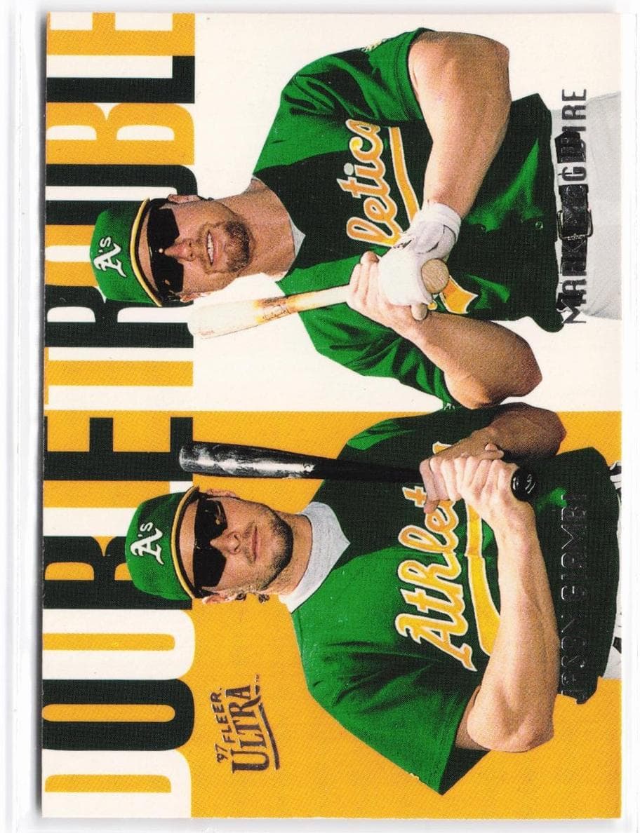 Jason Giambi / Mark McGwire 1997 fleer
