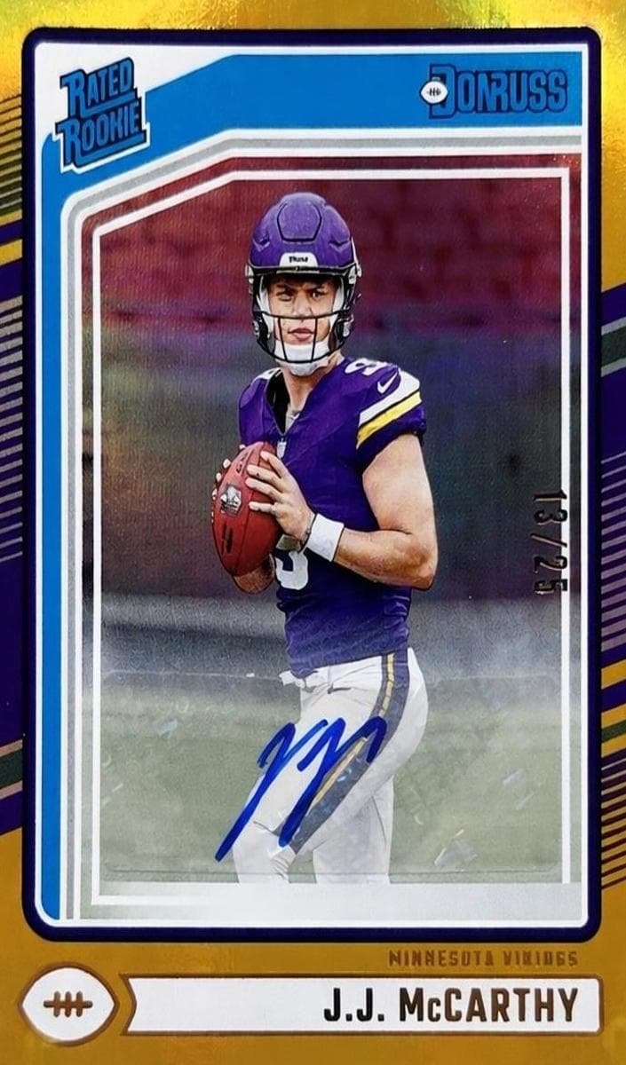 J.J. McCarthy 2024 panini Panini Donruss
