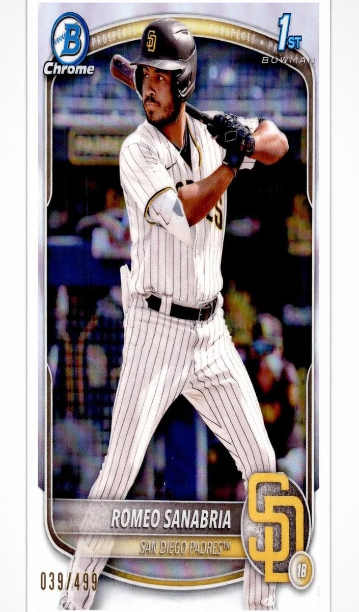 Zyhir Hope 2025 bowman Bowman Chrome Prospects
