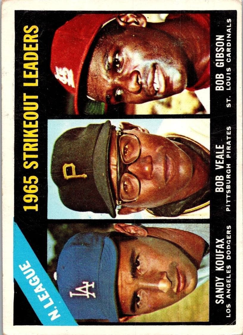 N.L. Strikeout Leaders 1966 topps Topps