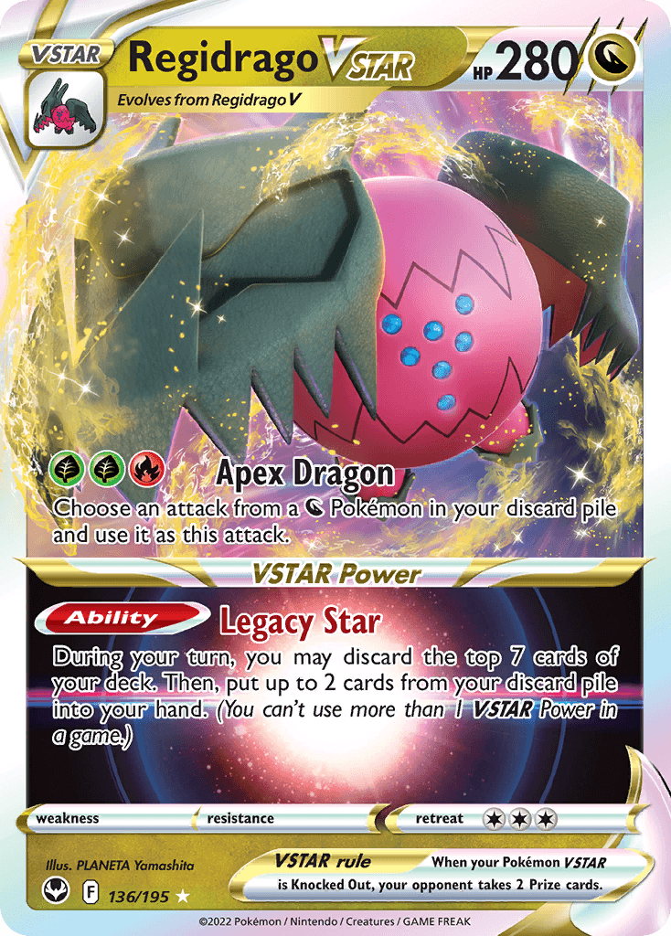 Regidrago VSTAR 2022 Pokemon Silver Tempest
