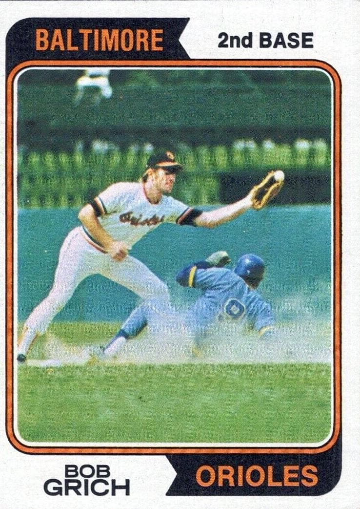 Bob Grich 1974 topps Topps