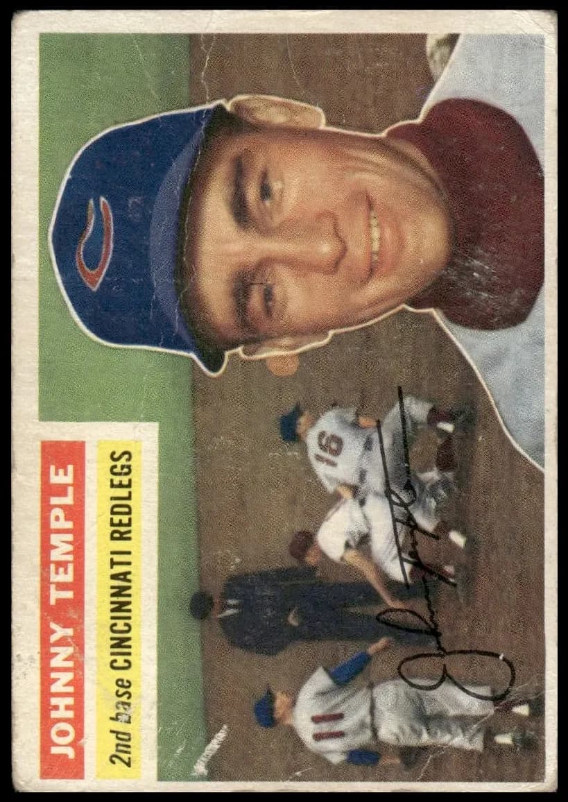 Johnny Temple 1956 topps