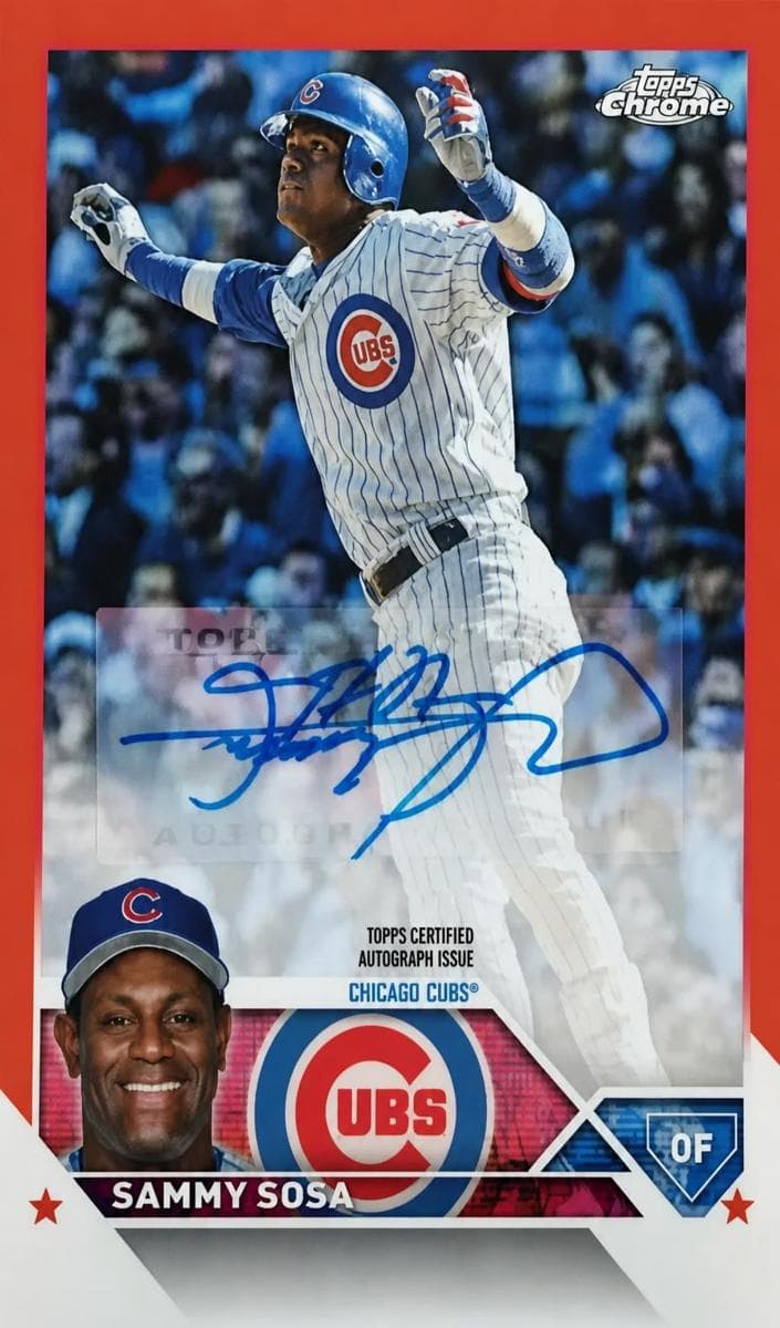 Sammy Sosa 2023 topps Topps Chrome Update