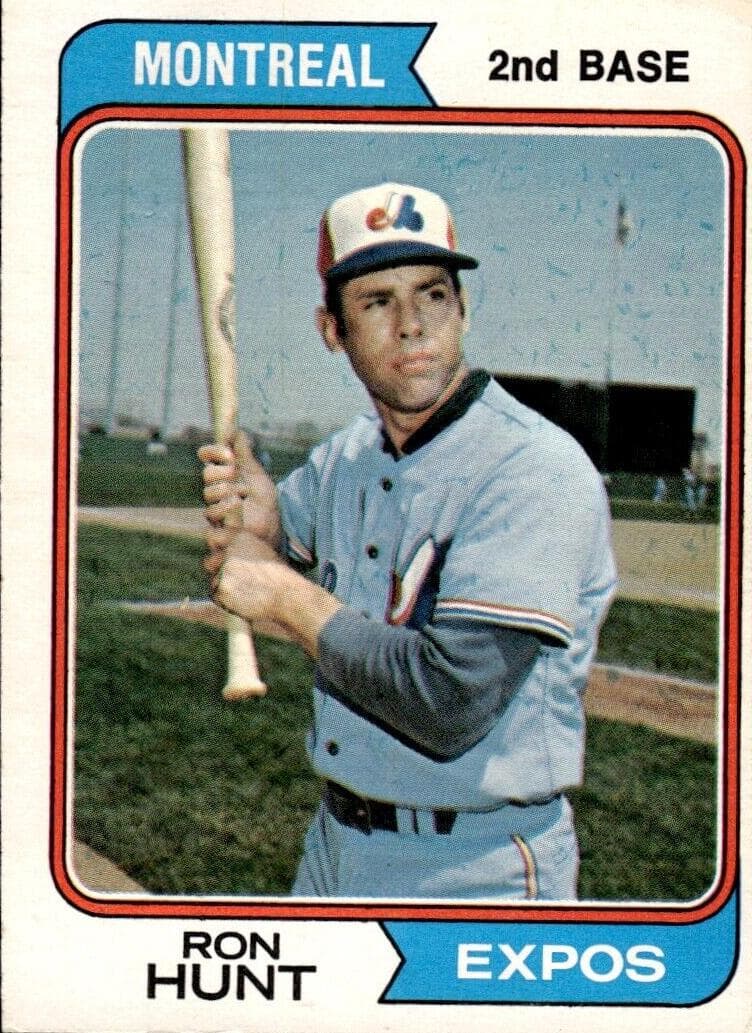 Ron Hunt 1974 topps O-Pee-Chee