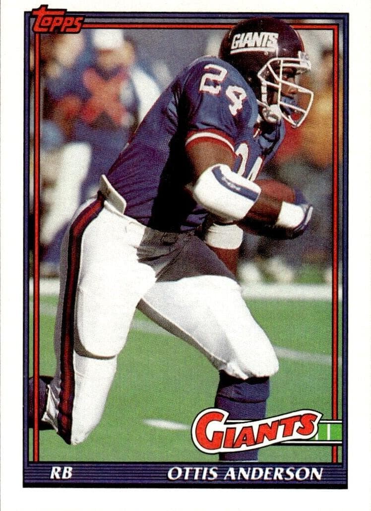 Ottis Anderson 1991 unknown Pro Set