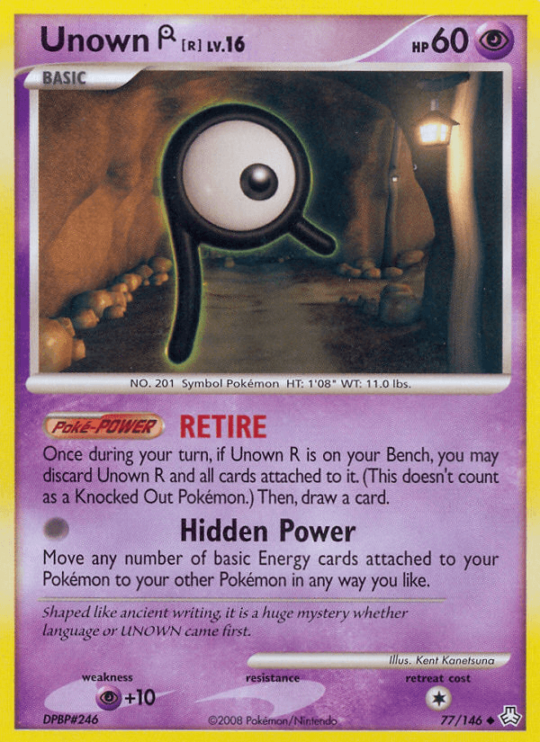 Unown R 2008 Pokemon Legends Awakened