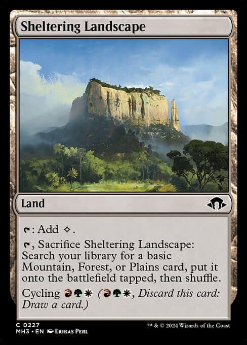 Sheltering Landscape 2024 Magic: The Gathering Modern Horizons 3