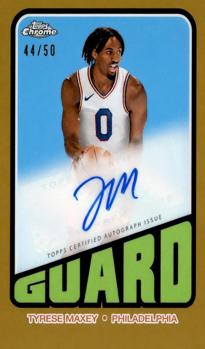 Tyrese Maxey 2023 topps Topps Chrome