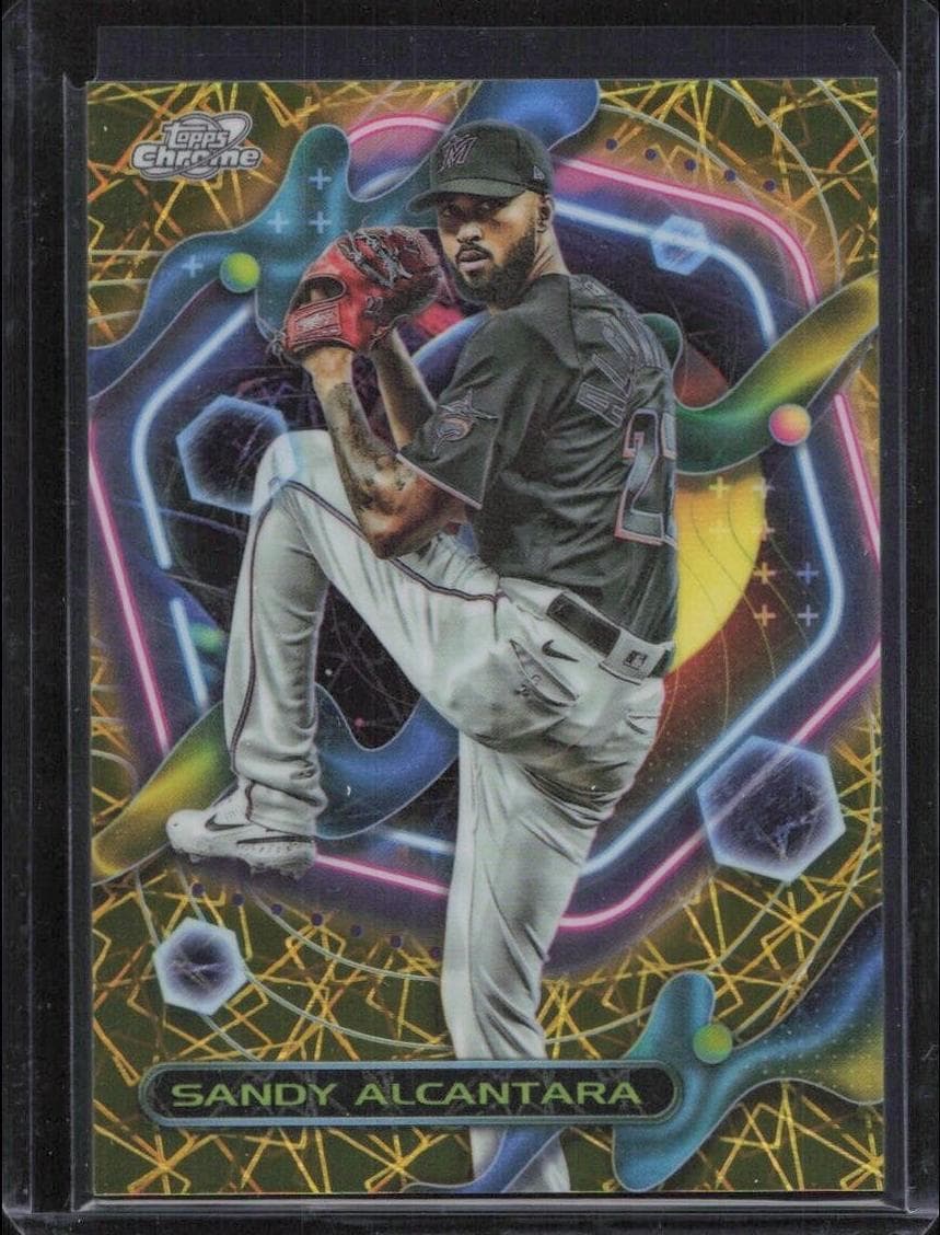 Sandy Alcantara 2023 topps Topps Cosmic Chrome