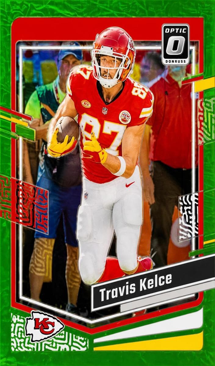 Travis Kelce 2023 panini Donruss Optic