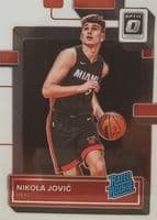 Nikola Jovic 2022 panini Donruss Optic