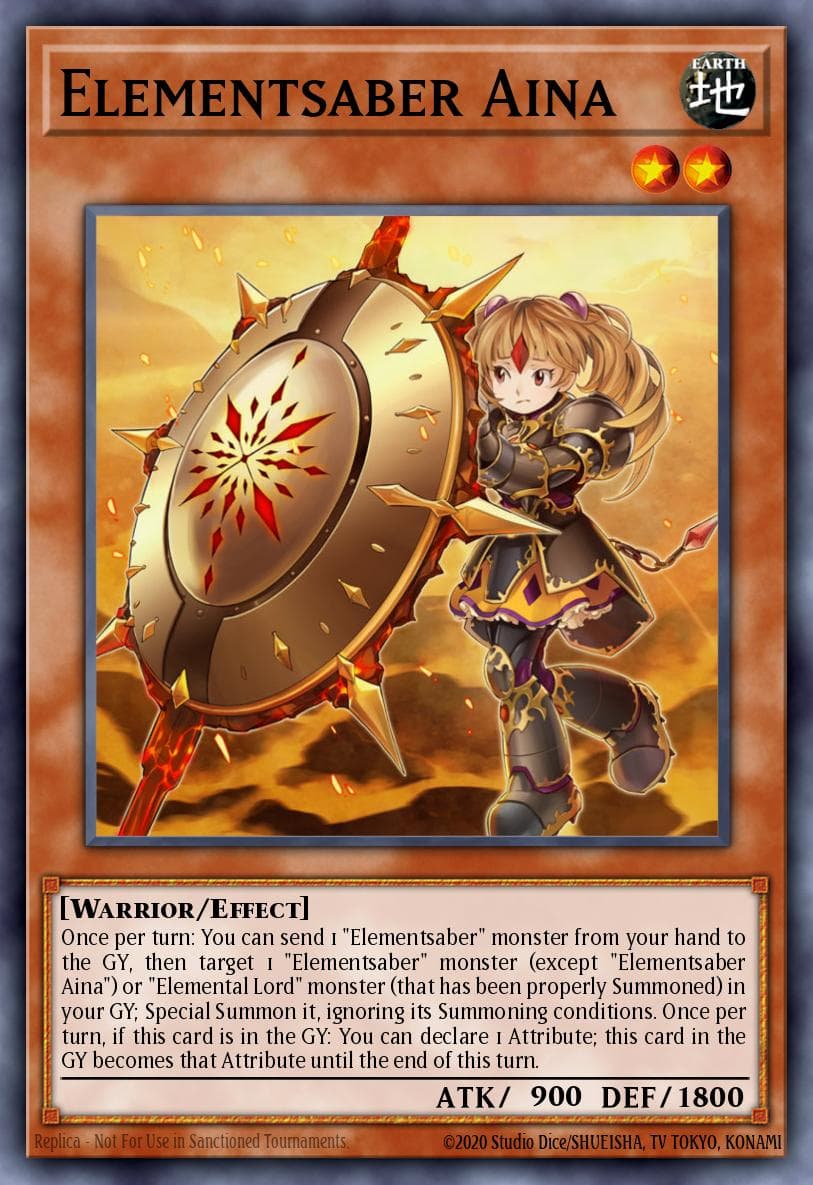 Elementsaber Aina 2018 Yu-Gi-Oh! Flames of Destruction