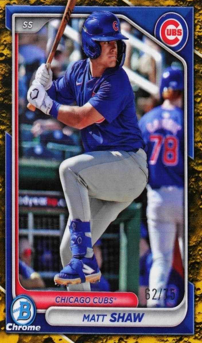 Matt Shaw 2024 bowman Bowman Draft Sapphire Edition