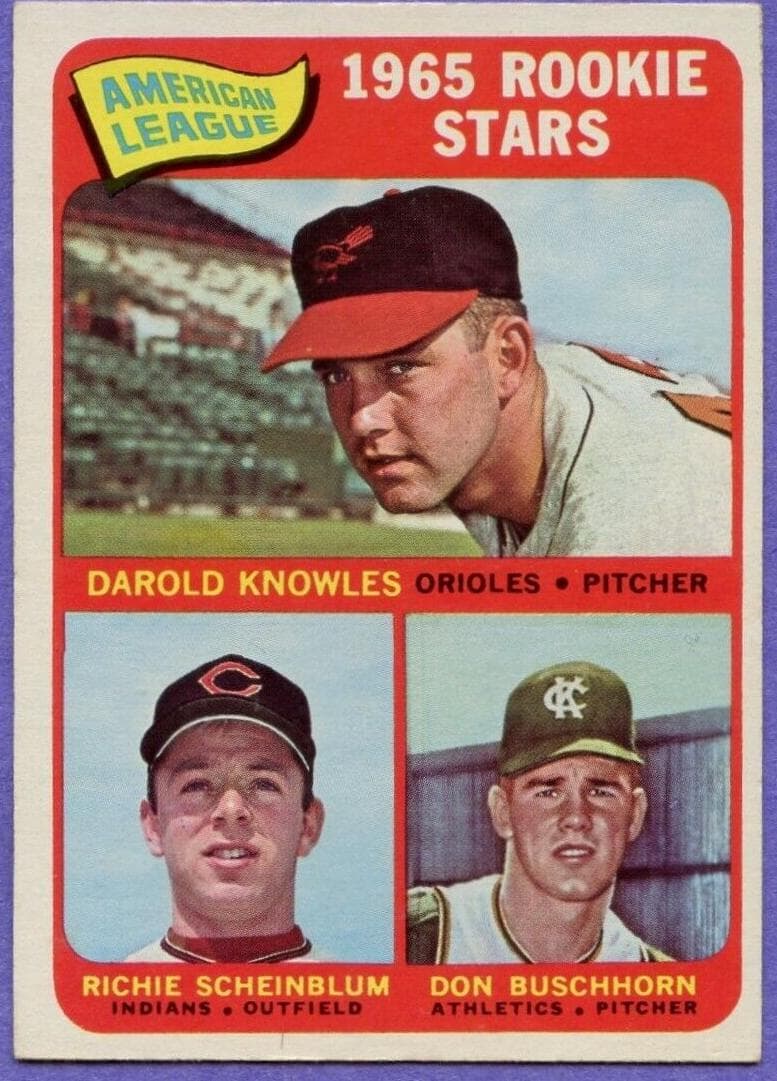 American League 1965 Rookie Stars (Darold Knowles / Richie Scheinblum / Don Buschhorn) #577