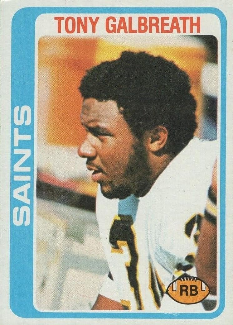 Tony Galbreath 1978 topps Topps