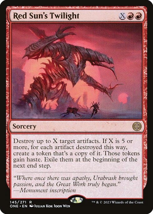 Red Sun's Twilight 2023 Magic: The Gathering Phyrexia: All Will Be One Extended