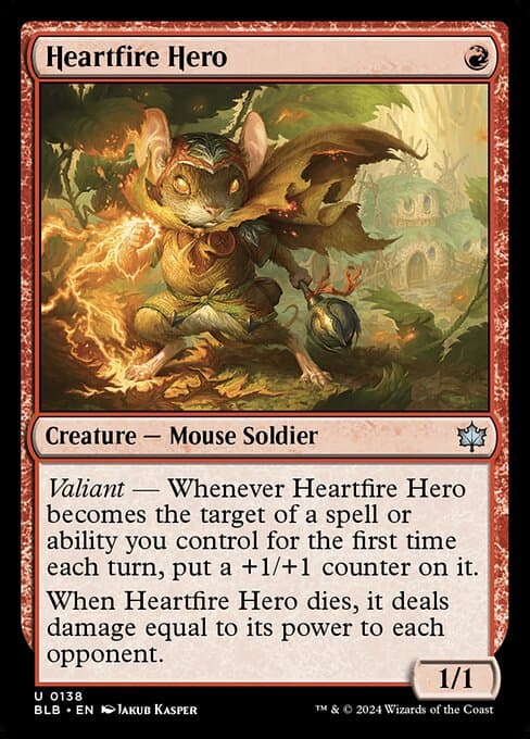 Heartfire Hero 2024 Magic: The Gathering Bloomburrow