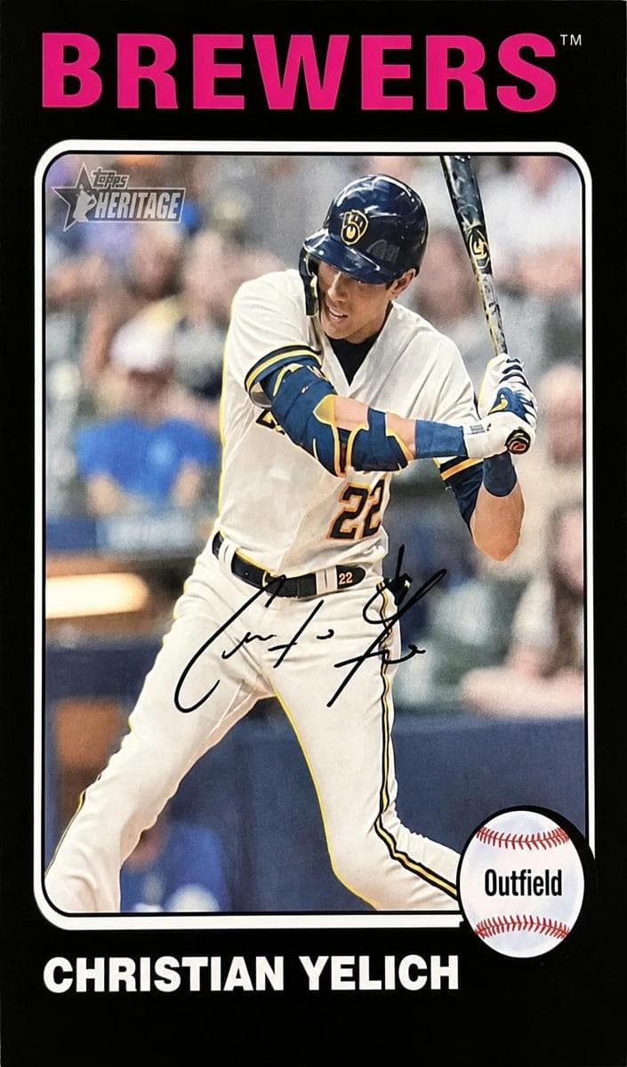 Christian Yelich 2024 topps Topps Heritage