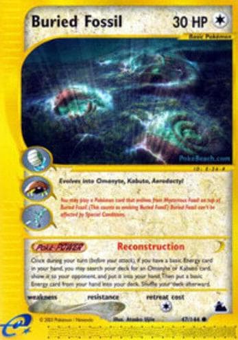 Buried Fossil trading card