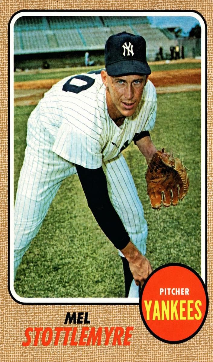 Mel Stottlemyre 1968 topps O-Pee-Chee