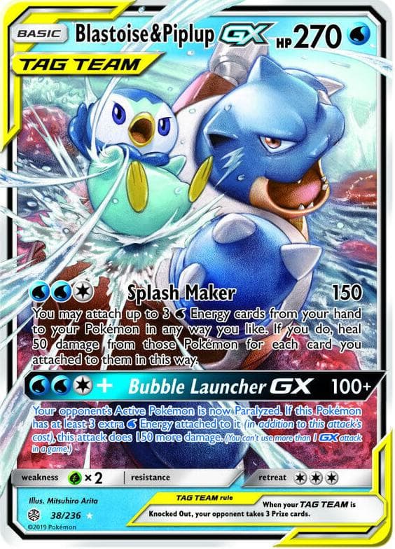 Blastoise & Piplup-GX #38