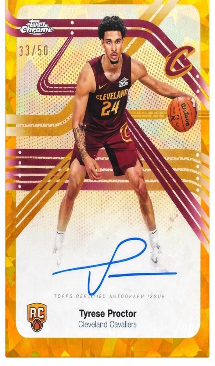 Tyrese Proctor 2025 topps Topps Chrome Sapphire