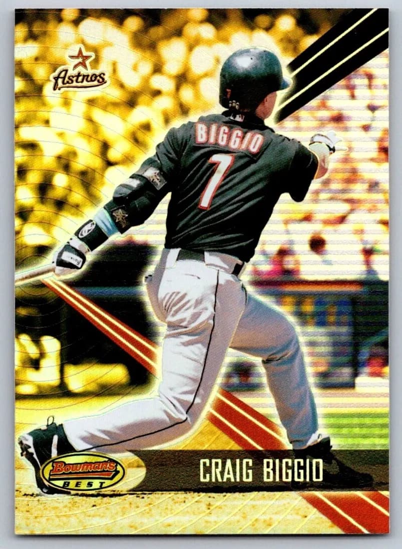 Craig Biggio 2001 bowman Bowman's Best