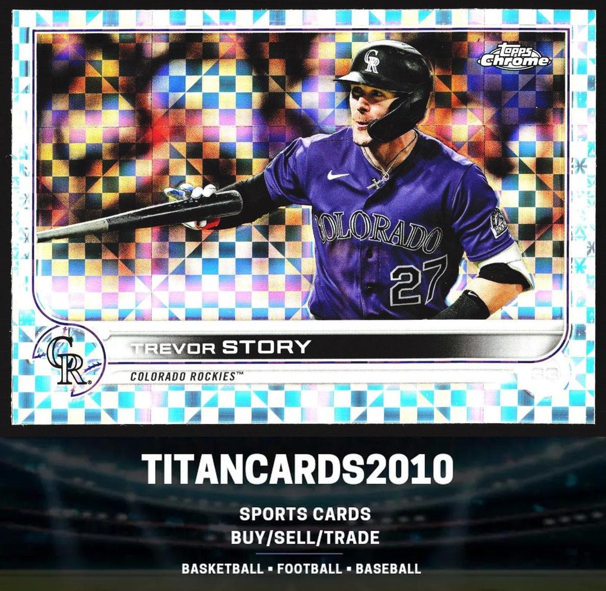 Trevor Story 2022 topps Topps Chrome
