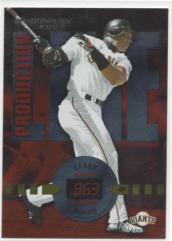 Barry Bonds 2002 panini Donruss