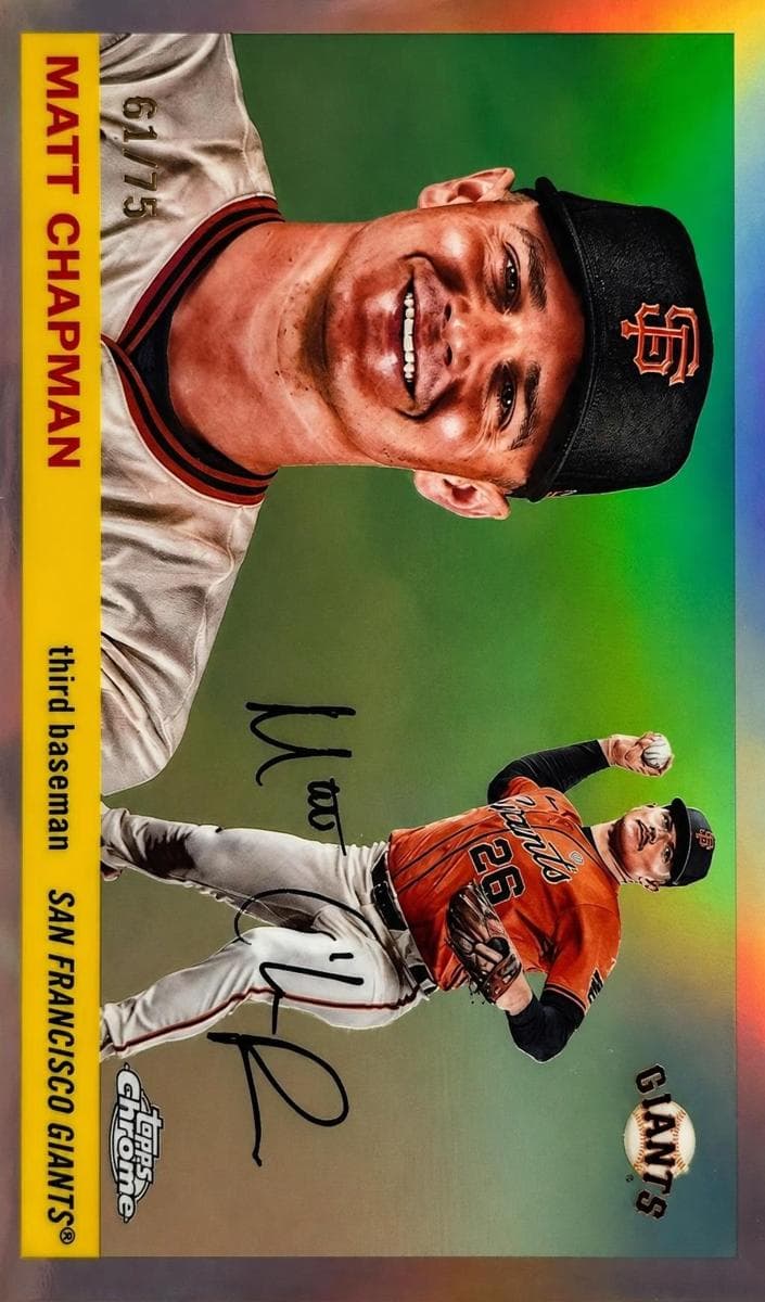 Matt Chapman 2025 topps Topps Chrome Platinum